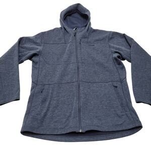 Sitka Gear blue camp hoody zip up fleece wool jacket hoodie